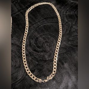 24K Gold Bond Cuban Necklace. 100 grams weight. 30” length. Necklace is heavy.